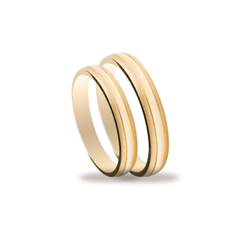 Βέρες Σετ Χρυσές με Σχέδιο MASCHIO FEMMINA SL23 - themelidisjewels